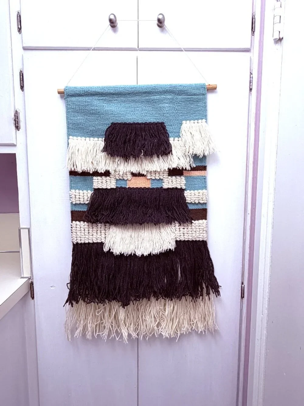 NWOT Handmade One-of-a-Kind Woven Wall Hanging Boho Textile Art